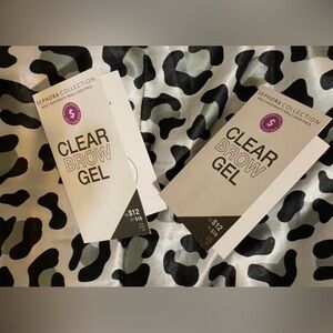 Sephora Brow Gel CLEAR 2ml Each Sample Size Set of 2 Beauty Eyes Makeup New